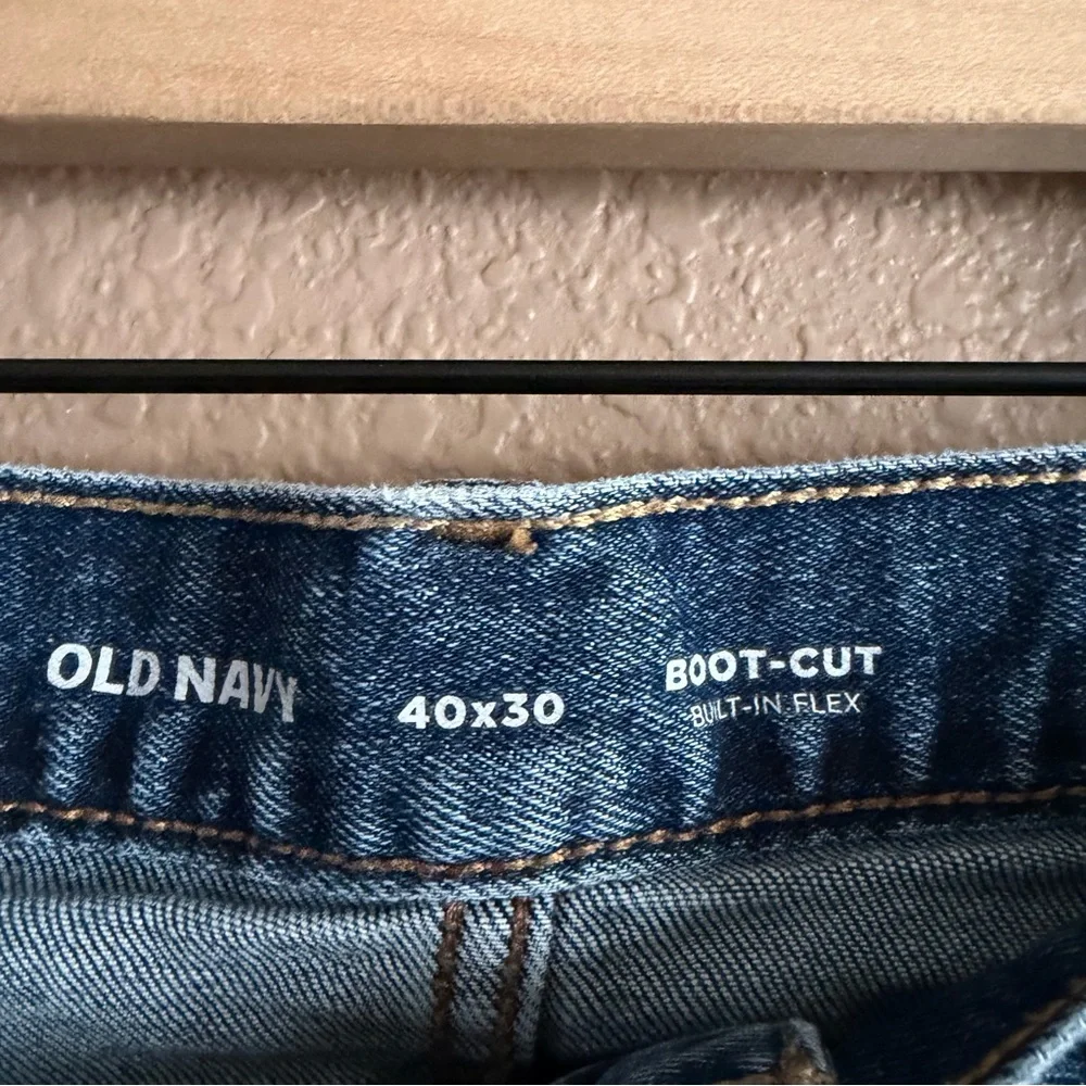 Old Navy Boot-Cut Built in Flex Blue Jeans Size 40x30
